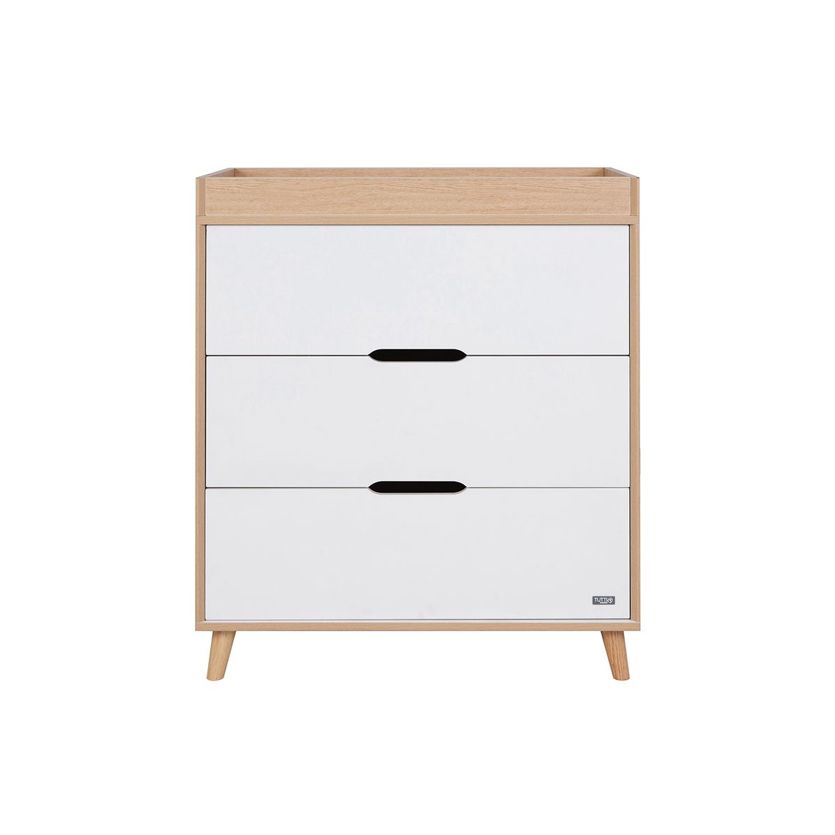 Tutti Bambini Hygge Mini 2 Piece Nursery Furniture Set - White/Light Oak - Image 9