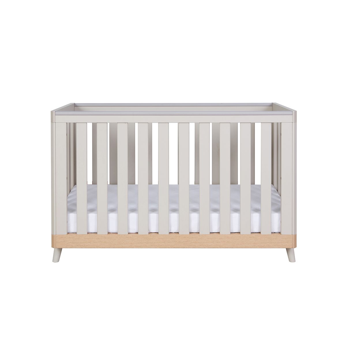 Tutti Bambini Hygge Mini 2 Piece Nursery Furniture Set - White/Light Oak - Image 3