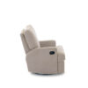 obaby madison swivel glider recliner chair teddy fabric truffle 6