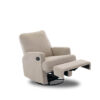obaby madison swivel glider recliner chair teddy fabric truffle 4