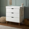 Obaby Maya 2 Piece Nursery Furniture Room Set - Nordic White 2