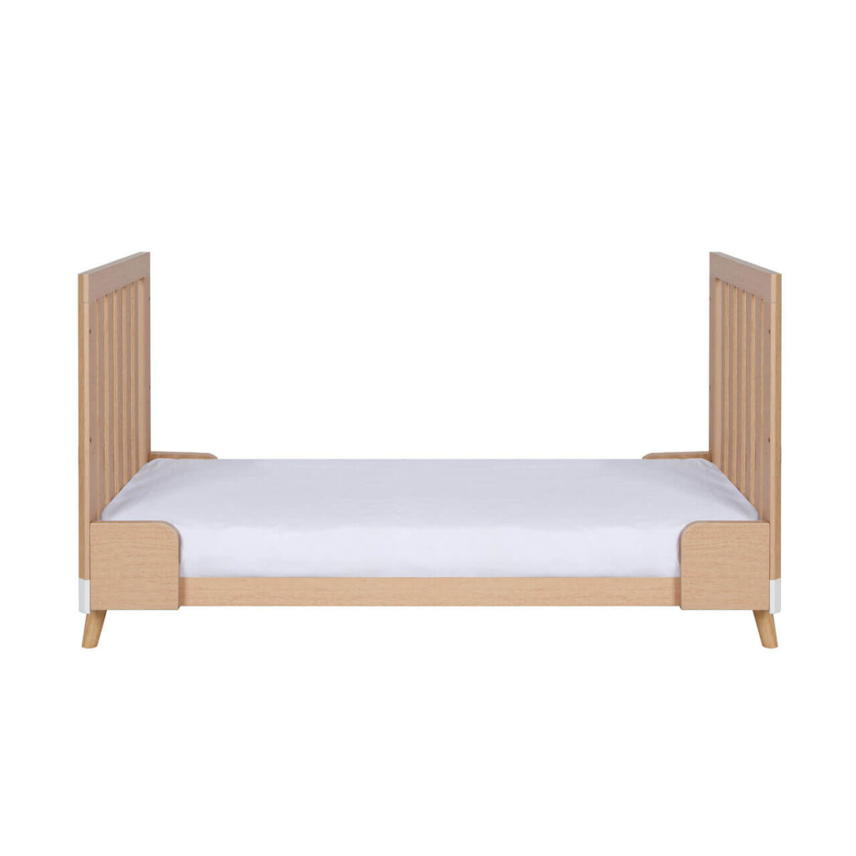 Tutti Bambini Hygge 2 Piece Nursery Furniture Set with Cot Bed & Chest Changer - White/Light Oak - Image 10