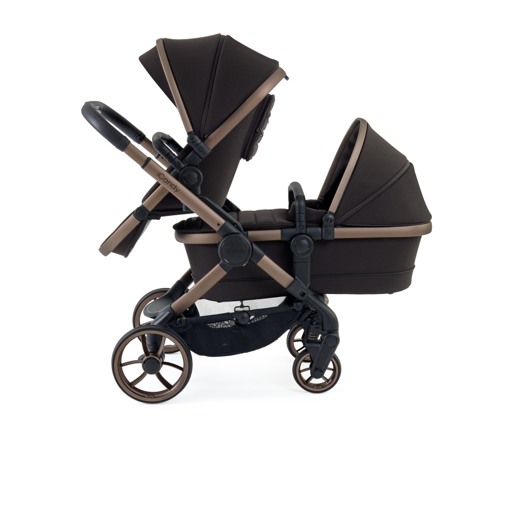 Icandy peach double pram hot sale