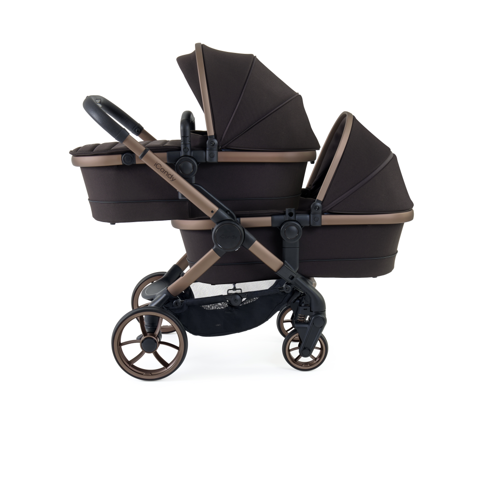iCandy Peach 7 Twin Pushchair Carrycot Travel System Olivers BabyCare