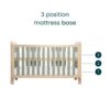 3 Mattress Positions Kuba Cot Bed Pickled Oak & Sage Weave