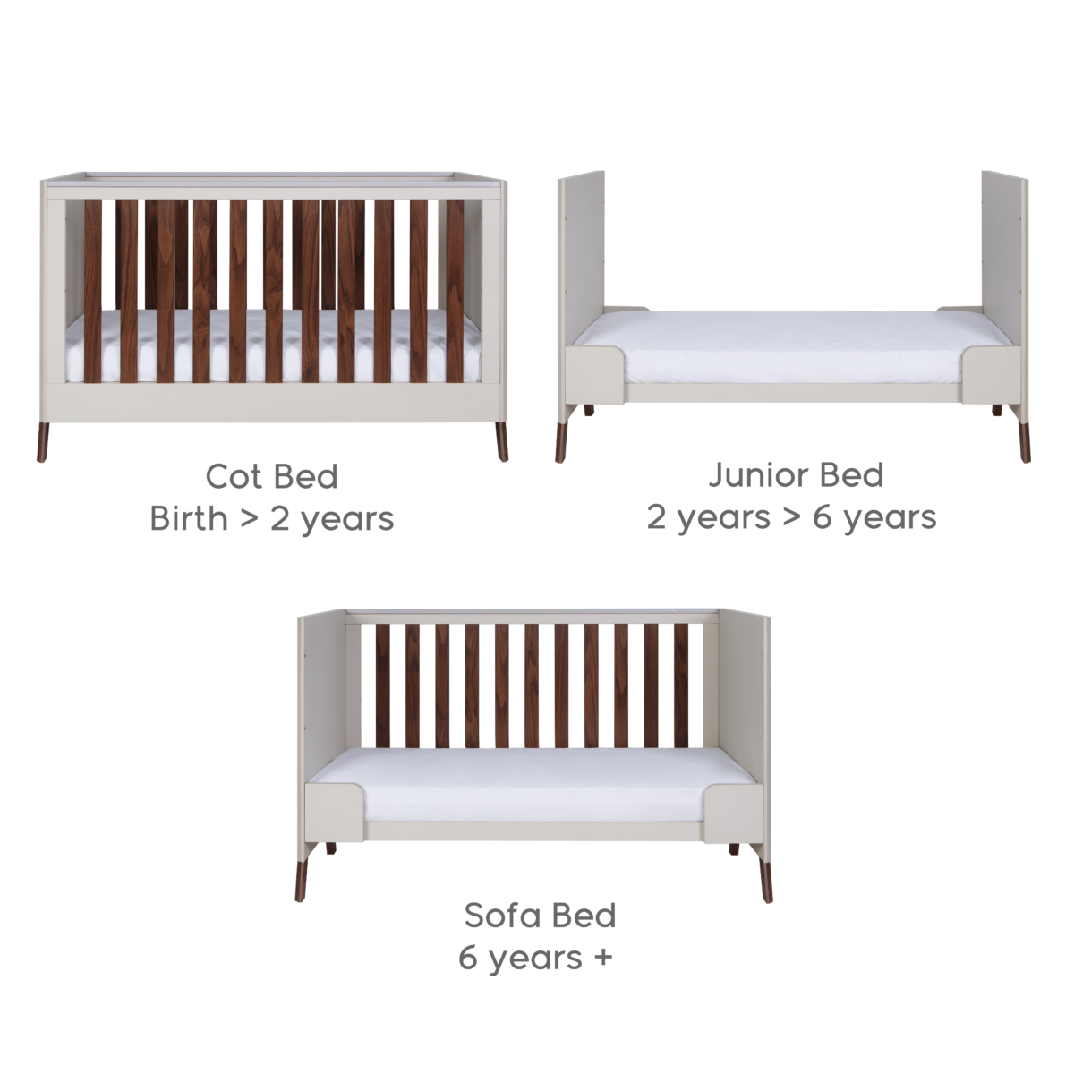 Fuori 3 Pc Room Set - White Sand & Warm Walnut 5