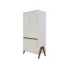 Fuori 3 Pc Room Set - White Sand & Warm Walnut 9