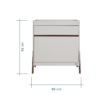 Fuori Chest Changer - White Sand & Warm Walnut 4