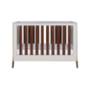 Fuori Mini Cot Bed - White Sand & Warm Walnut 1