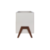 Fuori Mini Cot Bed - White Sand & Warm Walnut 3