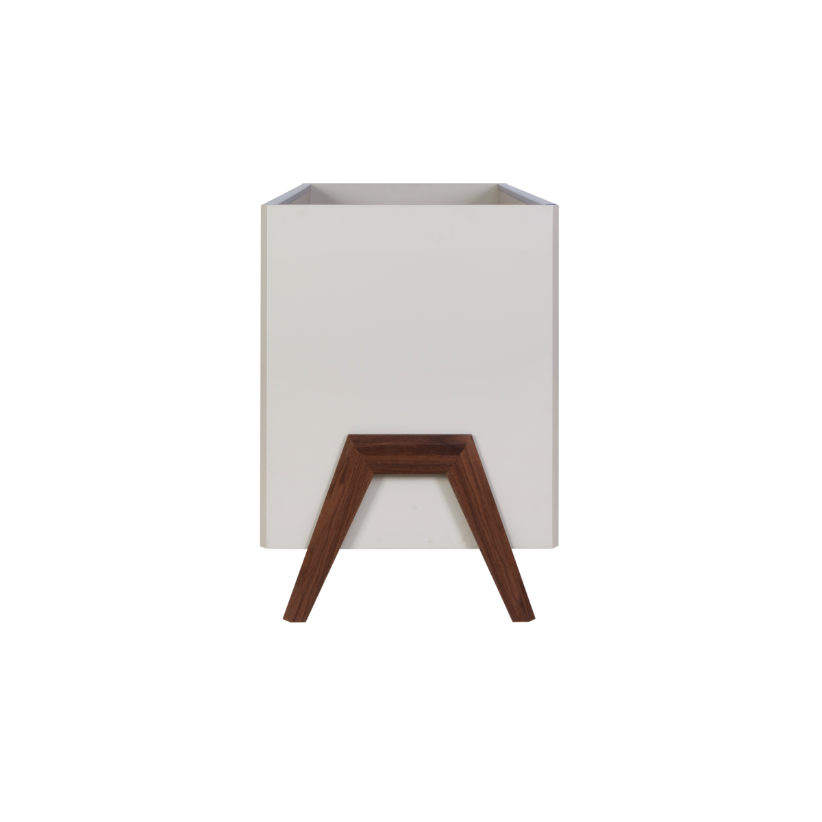 Fuori Mini Cot Bed - White Sand & Warm Walnut 3