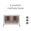 Fuori Mini Cot Bed - White Sand & Warm Walnut 7