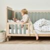 Kuba Cot Bed in Pickled Oak & Sage Weave 9