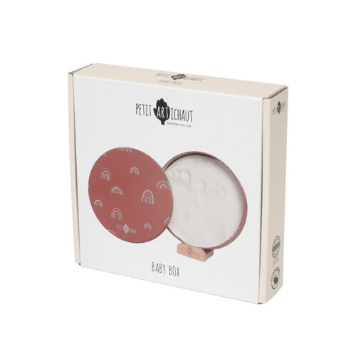 Petit Artichaut Round Print Tin - Rainbow Terracotta