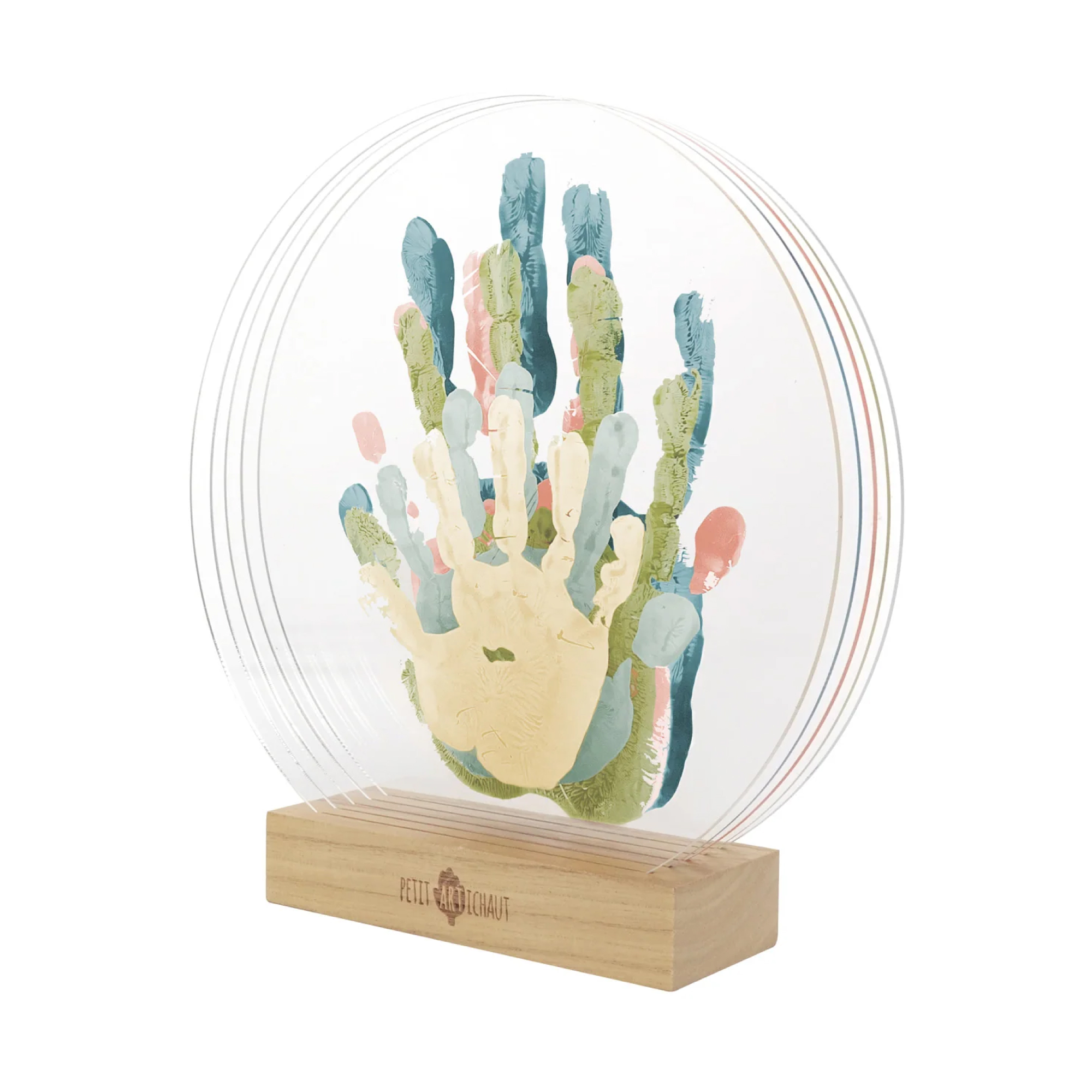 Petit Artichaut Family Colours Acrylic Hand Prints