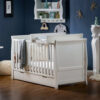 Obaby Stamford Space Saver Cot & Cot Top Changer White 2