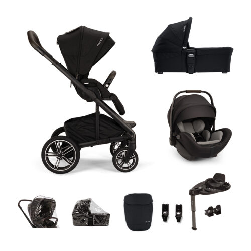 Nuna MIXX NEXT with ARRA FLEX & Base Curv - Caviar