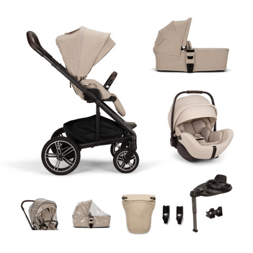 Nuna MIXX NEXT with ARRA FLEX & Base Curv - Biscotti