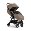 Silver Cross Clic 2 stroller in Cobble color, fully assembled with the footmuff attached. The footmuff covers the seat and provides additional warmth and comfort.