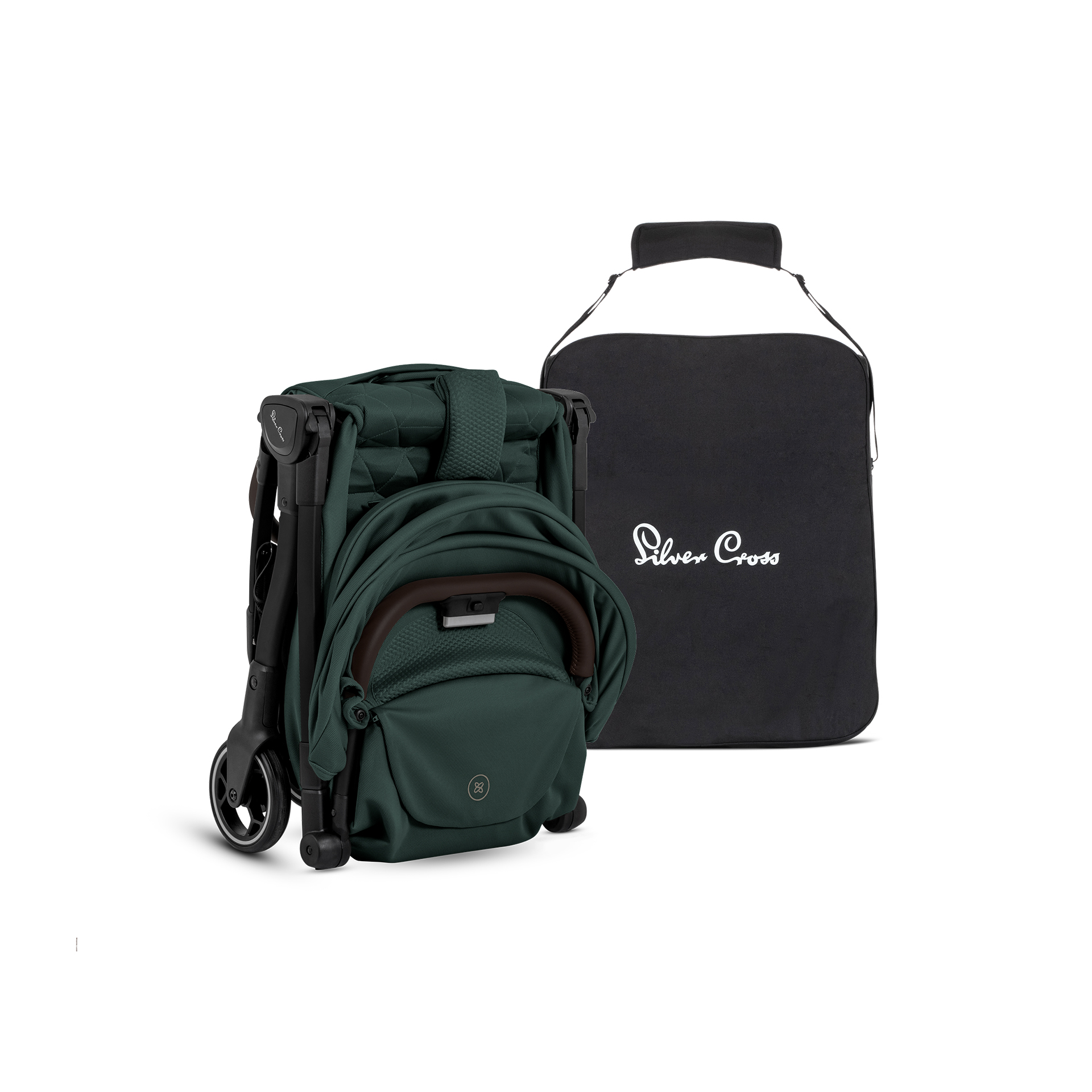 Silver Cross Clic 2 Stroller with Silver Cross Universal Footmuff | Connifer - Image 12