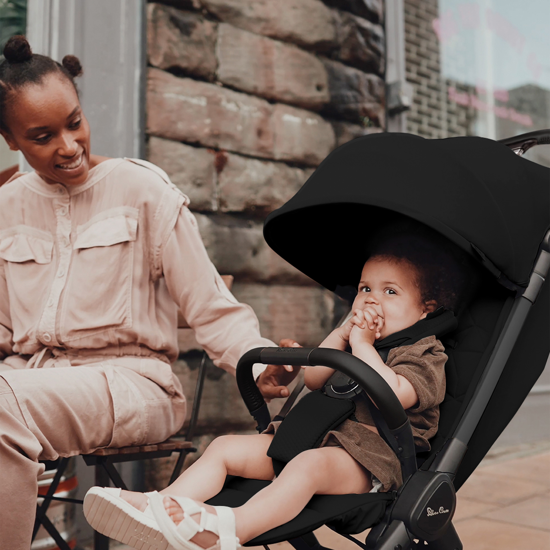 Silver Cross Clic 2 Stroller with Silver Cross Universal Footmuff | Space - Image 2