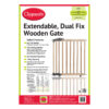 Clippasafe Extendable Dual fix wooden Gate Packaging