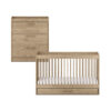 Silver Cross Geneva 2 Piece Nursery Furniture set with cot bed & dresser