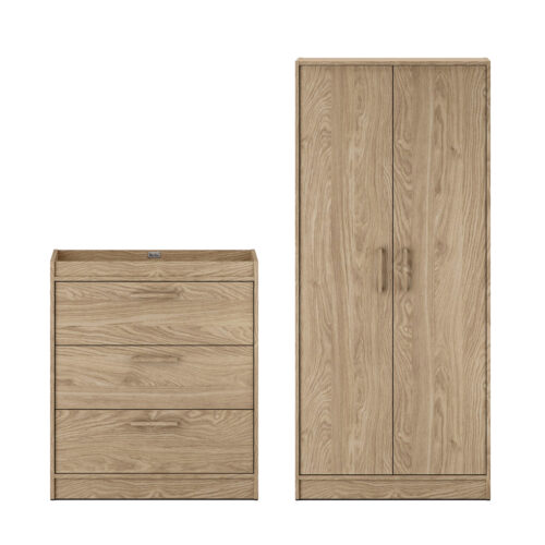 Silver Cross Geneva 2 Piece Nursery Furniture set with Dresser & wardrobe