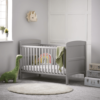 Obaby Grace Cot Bed & Fibre Mattress Warm Grey 2
