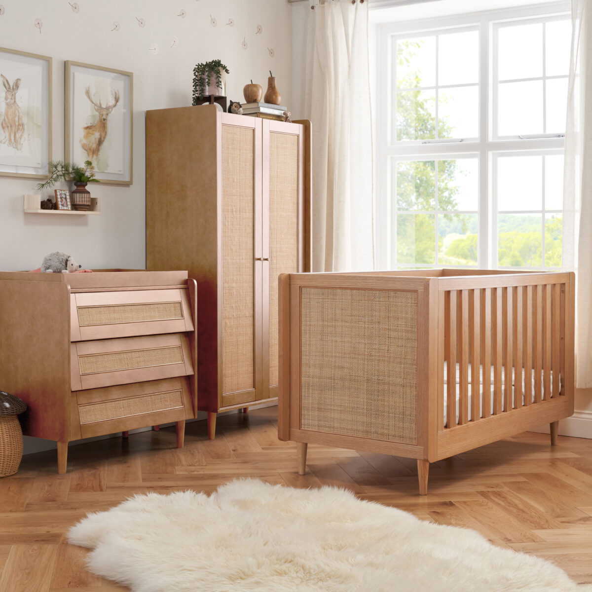 Japandi 3 Pcs Room Set Light Oak 3
