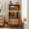 Japandi 3 Pcs Room Set Light Oak 6