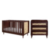 Japandi 2 Pc Room Set Warm Walnut