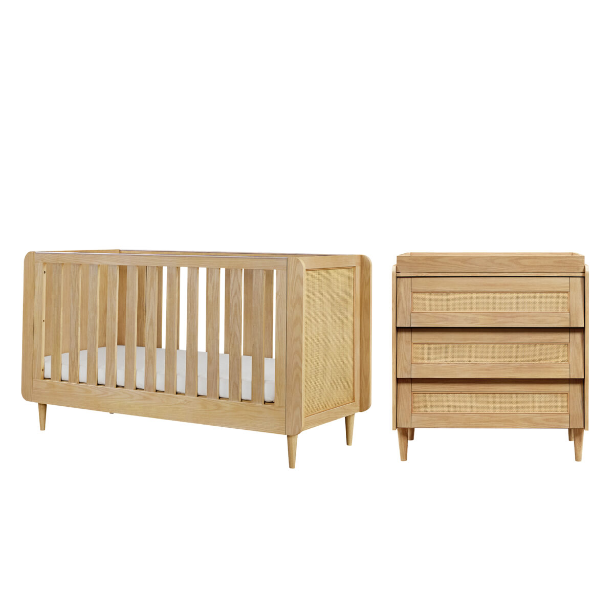 Japandi 2 Pcs Room-Set Light Oak