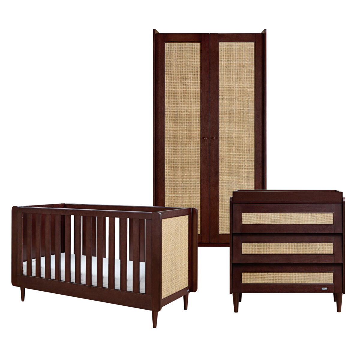 Japandi Mini 3 Pc Room Set Warm Walnut 1