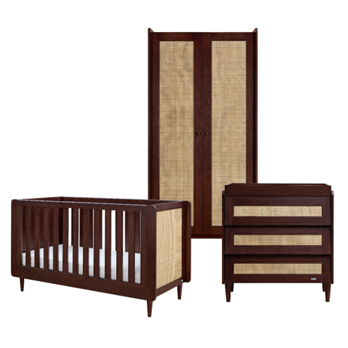 Japandi 3 Piece Set Warm Walnut