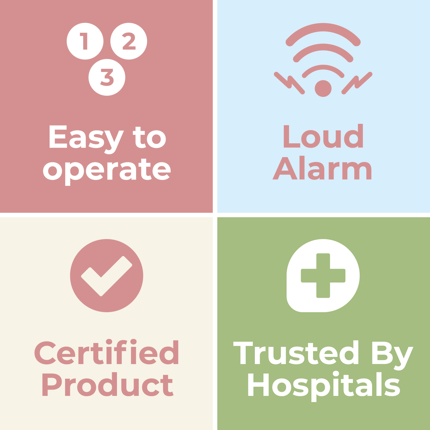 Easy to Operate, Load Alarm, Medically certified, trusted by hospitals