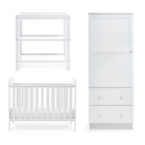 Obaby Grace Mini 3 Piece Room Set White