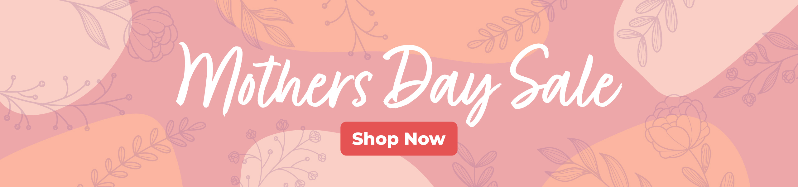 Olivers BabyCare Mother’s Day Sale banner with floral background and a red Shop Now button