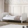 Nursery room featuring a Silver Cross Valencia Cot Bed in White & Natural Ash configured as a toddler bed