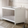 Nursery room featuring a Silver Cross Valencia Cot Bed in White & Natural Ash