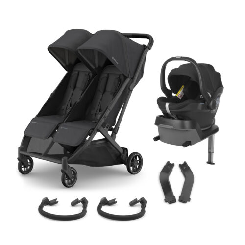 Uppababy Minu Duo Travel System with MESA i-Size Car Seat & Base – Jake with Car Seat adapters & two bumper bars