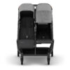 Uppababy-Minu-Duo-Twin-Pushchair-Greyson-Grey-Front-Extended-Hood-Fully-Reclined