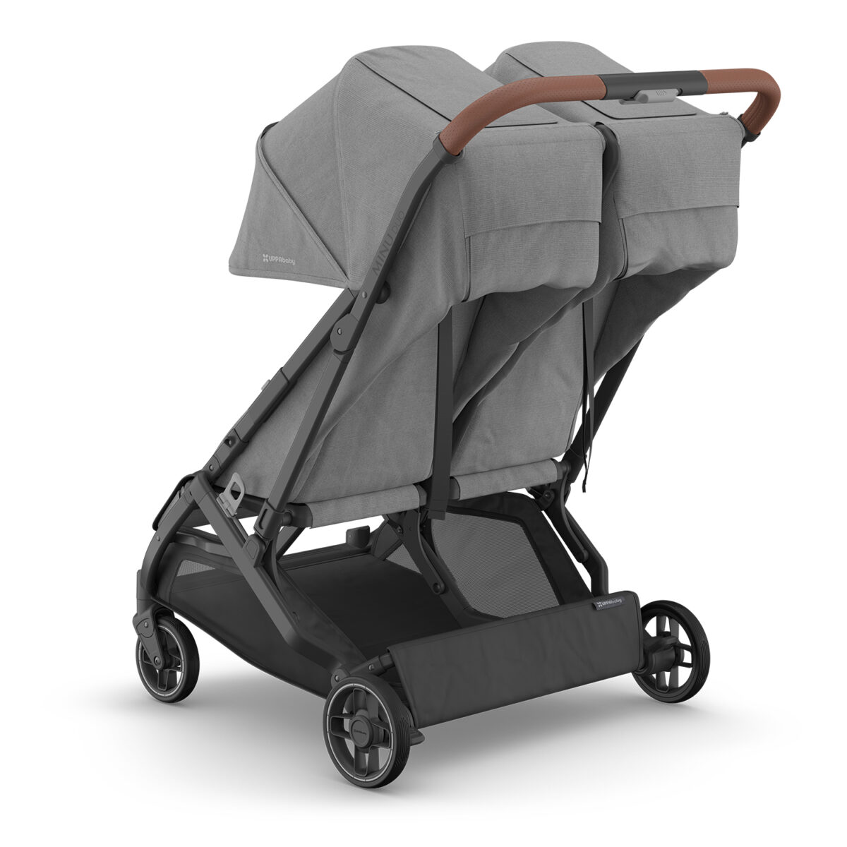 Minu Duo twin stroller - greyson rear view