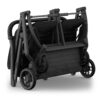 Uppababy Minu Duo Twin Pushchair Jake Black Folded for Storage and Travel