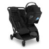 Uppababy Minu Duo Twin Pushchair Jake Black with Mesa Adapters and Car Seat