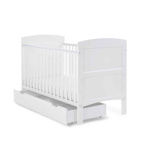 Obaby Grace Cot Bed with Underdrawer White