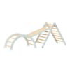 Scala Montessori 3 in 1 Pikler Climbing Frame with Climbing Wall - Sea Mist