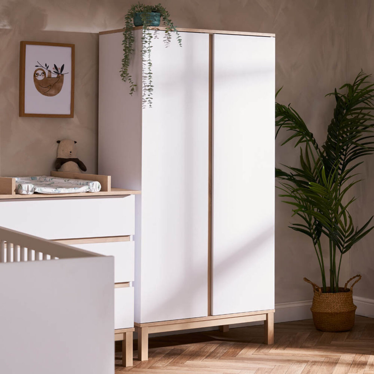 Obaby Astrid Double Wardrobe White 6
