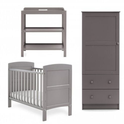 Obaby Grace Mini 3 Piece Room Set Taupe Grey