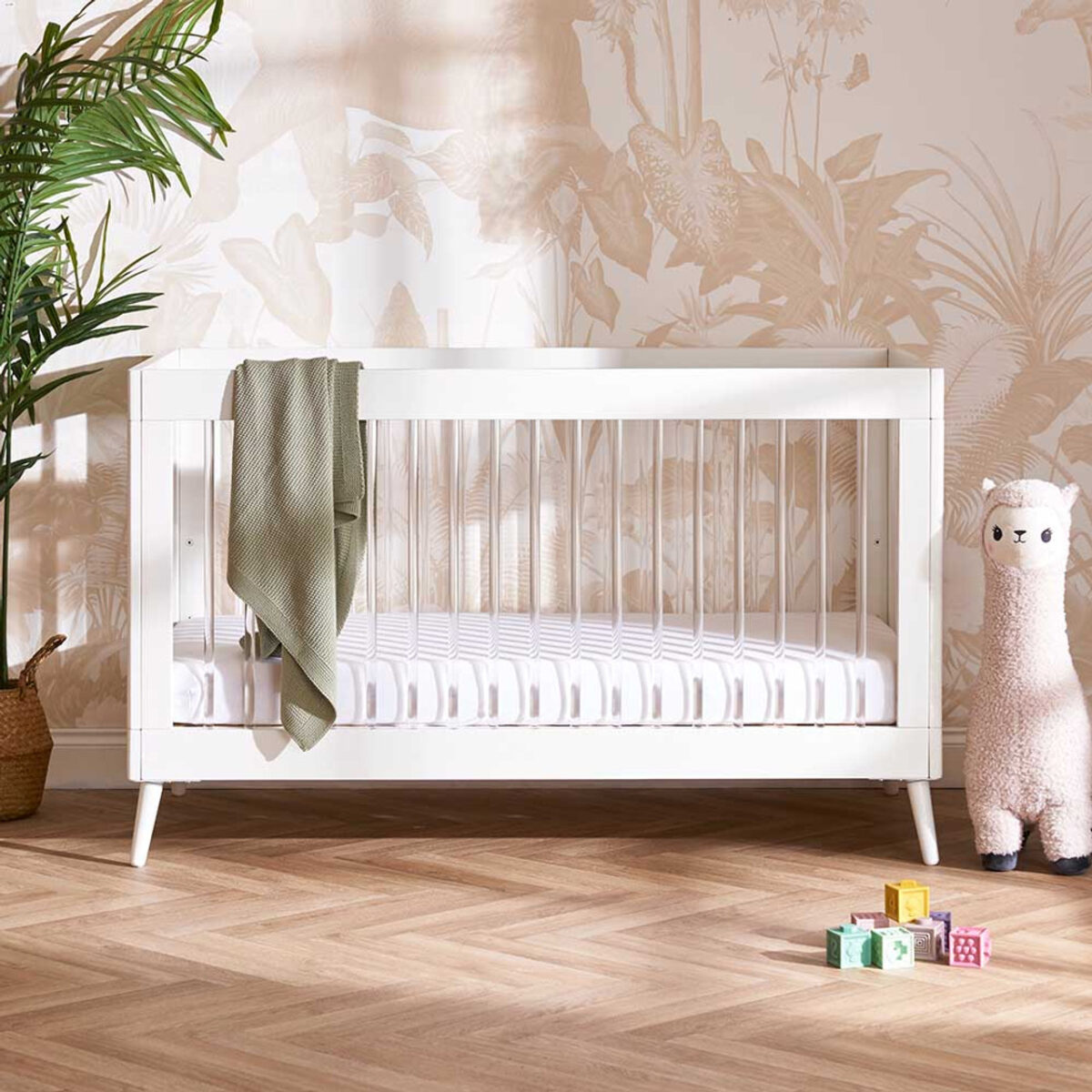 Obaby Maya Cot Bed White Acrylic 8